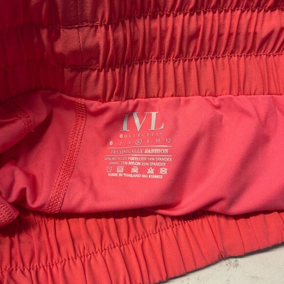 IVL Collective Size 6 Pace Race High Rise Athletic Shorts Hot Pink Lined Workout - Picture 4 of 9